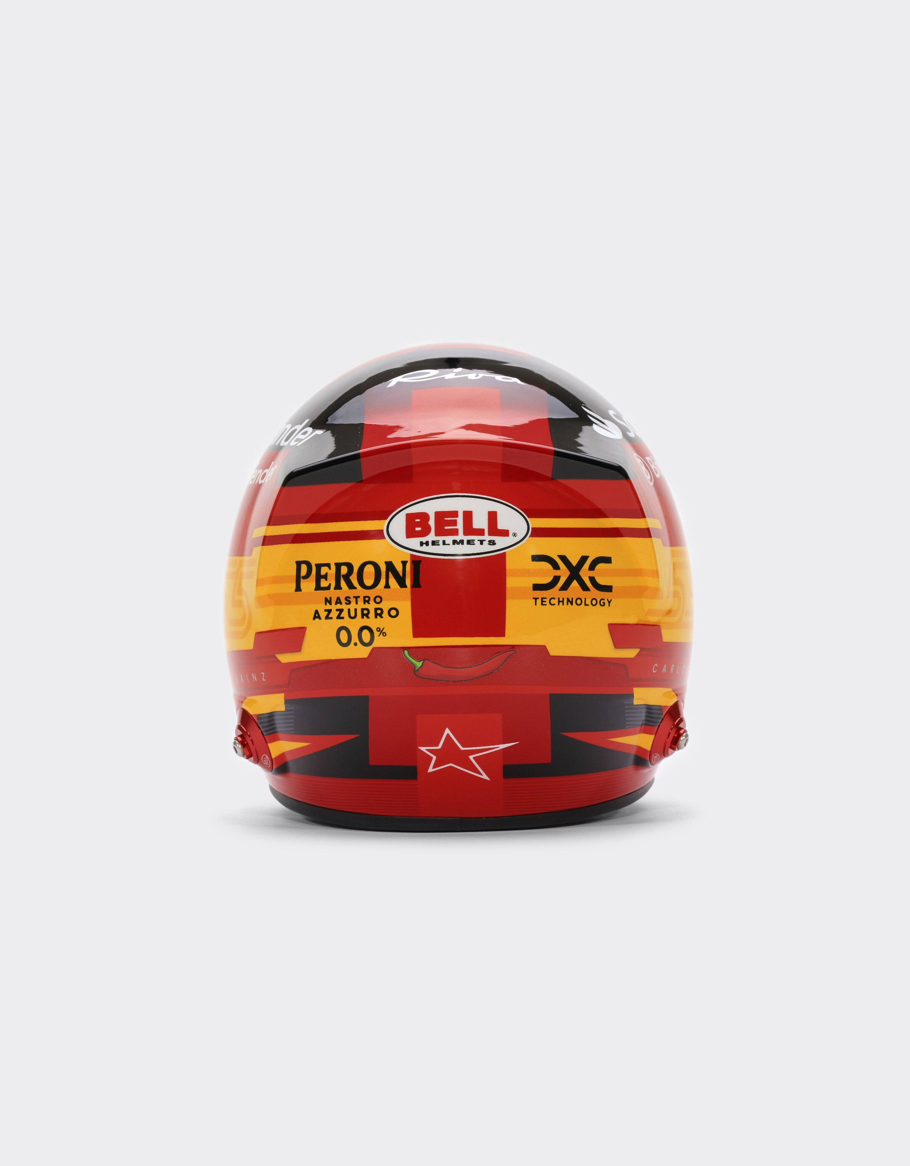 Ferrari 2024 Carlos Sainz mini helmet in 1:2 scale Red F1345f
