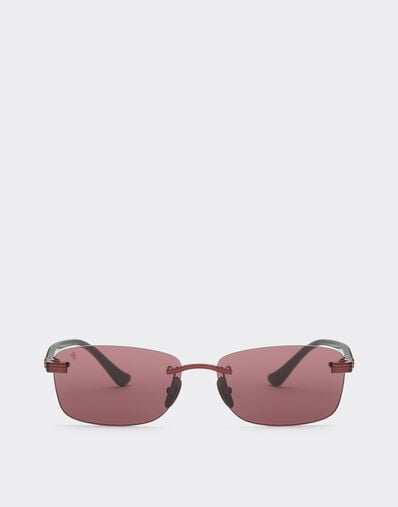 Lunettes de soleil en titane rouge brillant et acétate avec verres bordeaux exclusifs Ferrari Contrast Pro™ Ferrari Lunettes de soleil en titane rouge brillant et acétate avec verres bordeaux exclusifs Ferrari Contrast Pro™ Rosso Scuro LA0L8f