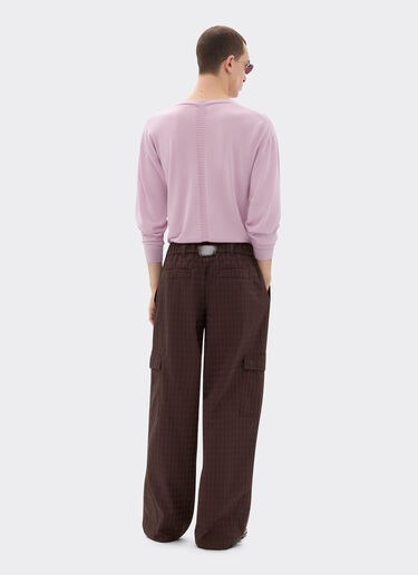 Ferrari Cargo trousers in Q-Cycle® cotton twill Mahogany 49106f