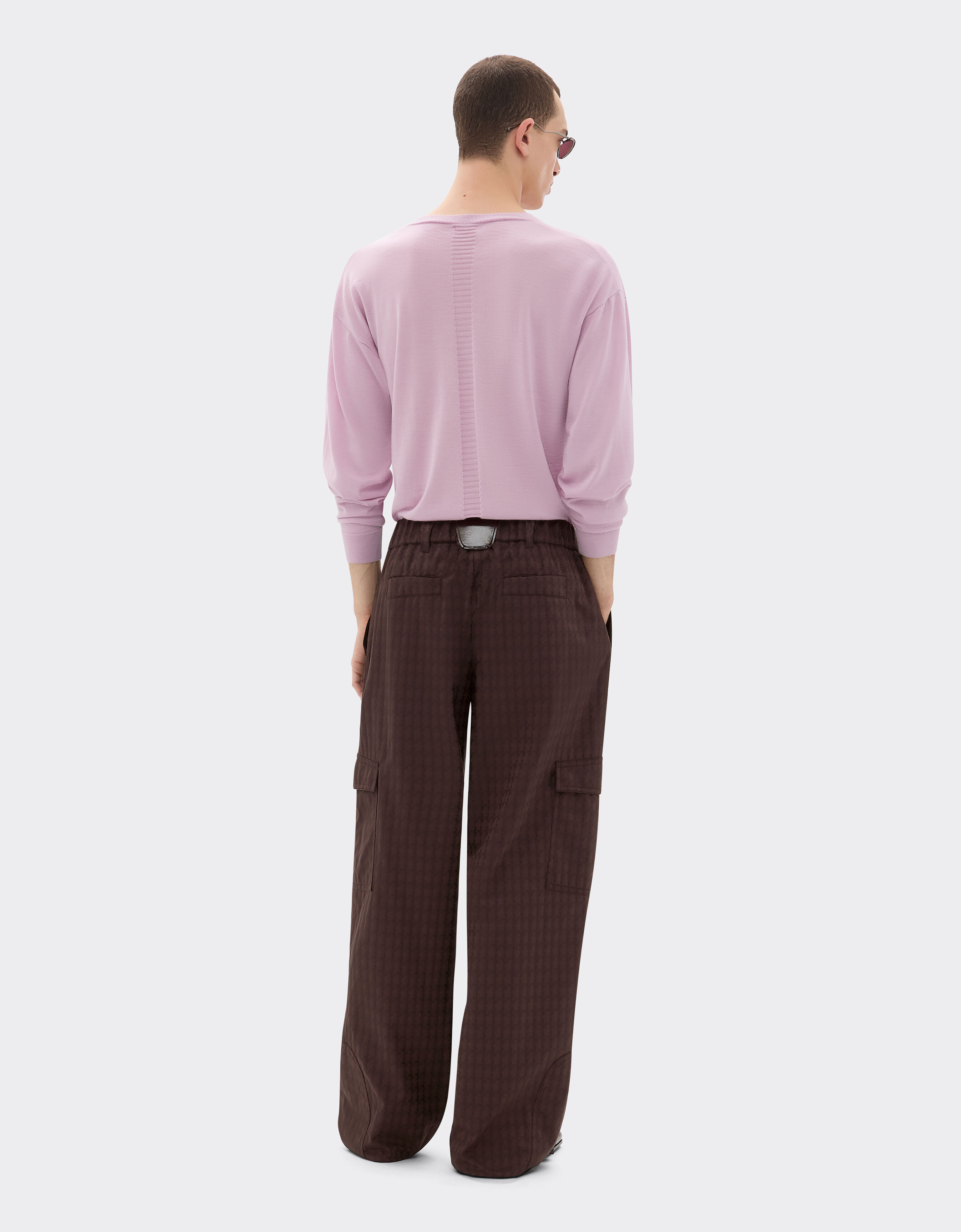Ferrari Cargo trousers in Q-Cycle® cotton twill Mahogany 49106f