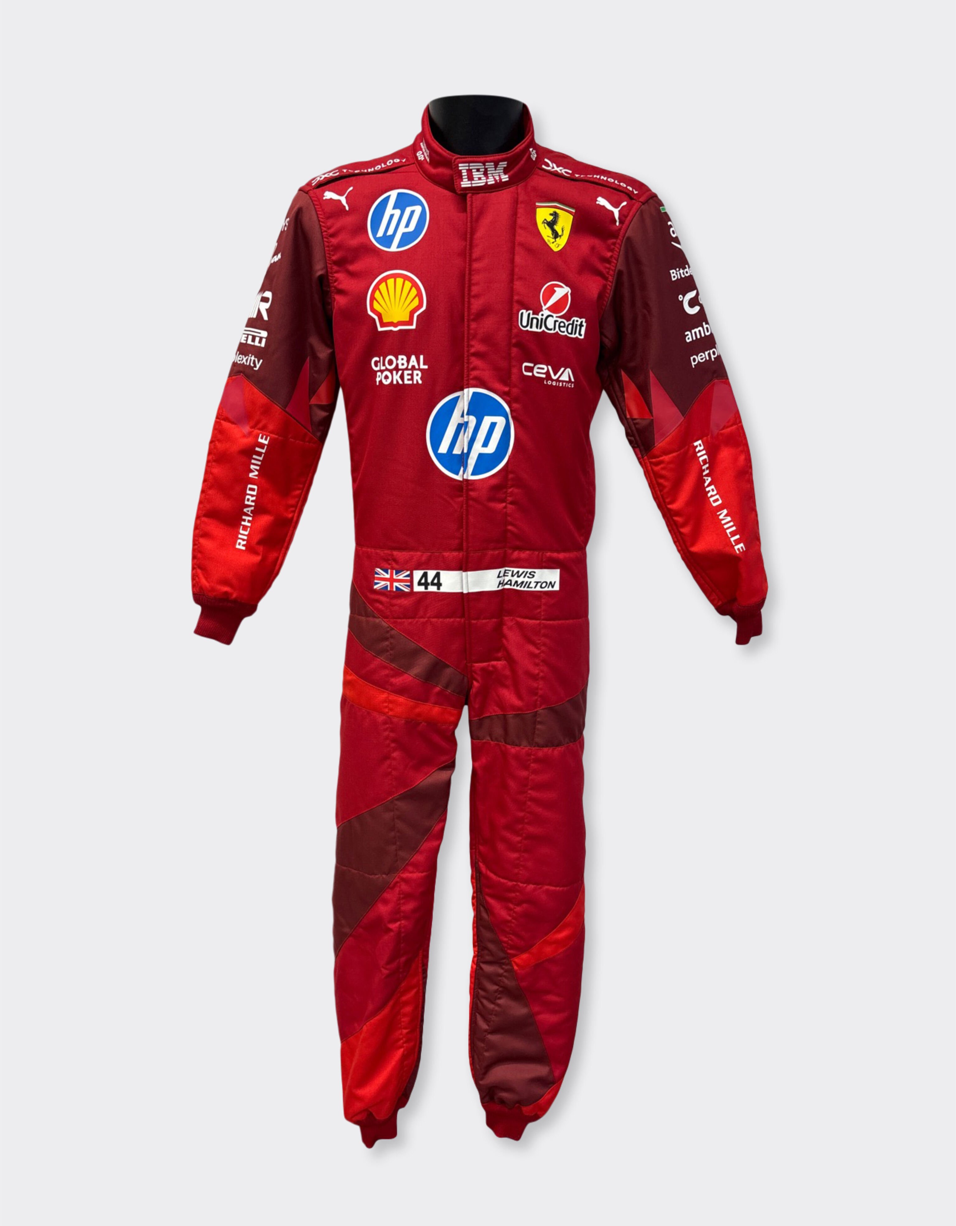 Lewis Hamilton Puma for Scuderia Ferrari HP Las Vegas 2025 race suit Ferrari Lewis Hamilton Puma for Scuderia Ferrari HP Las Vegas 2025 race suit Red LA0D5f