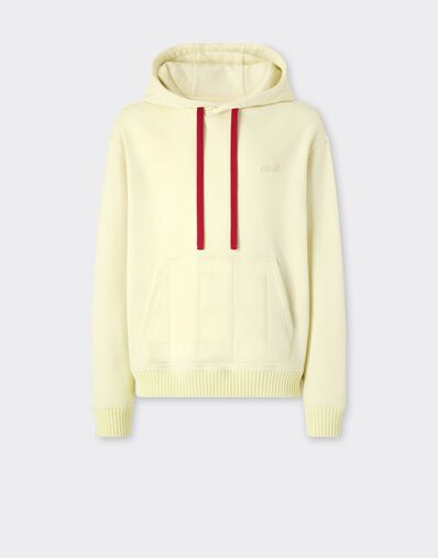 Ferrari Cotton and cashmere hoodie Iris Yellow 49940f