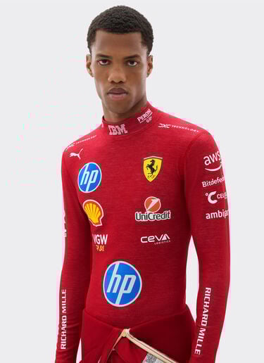 Charles Leclerc Puma racing undersuit for Scuderia Ferrari Ferrari Charles Leclerc Puma racing undersuit for Scuderia Ferrari Red LA08Of