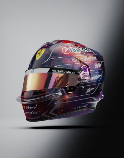 Ferrari Lewis Hamilton 1:1 Special Edition Helmet for the 2026 Austin Grand Prix Multicolor LS0OT3060EXT0001f