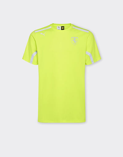 Ferrari 2025 Team richtet Puma-T-Shirt für Scuderia Ferrari HP ein Gelb LA01Xf