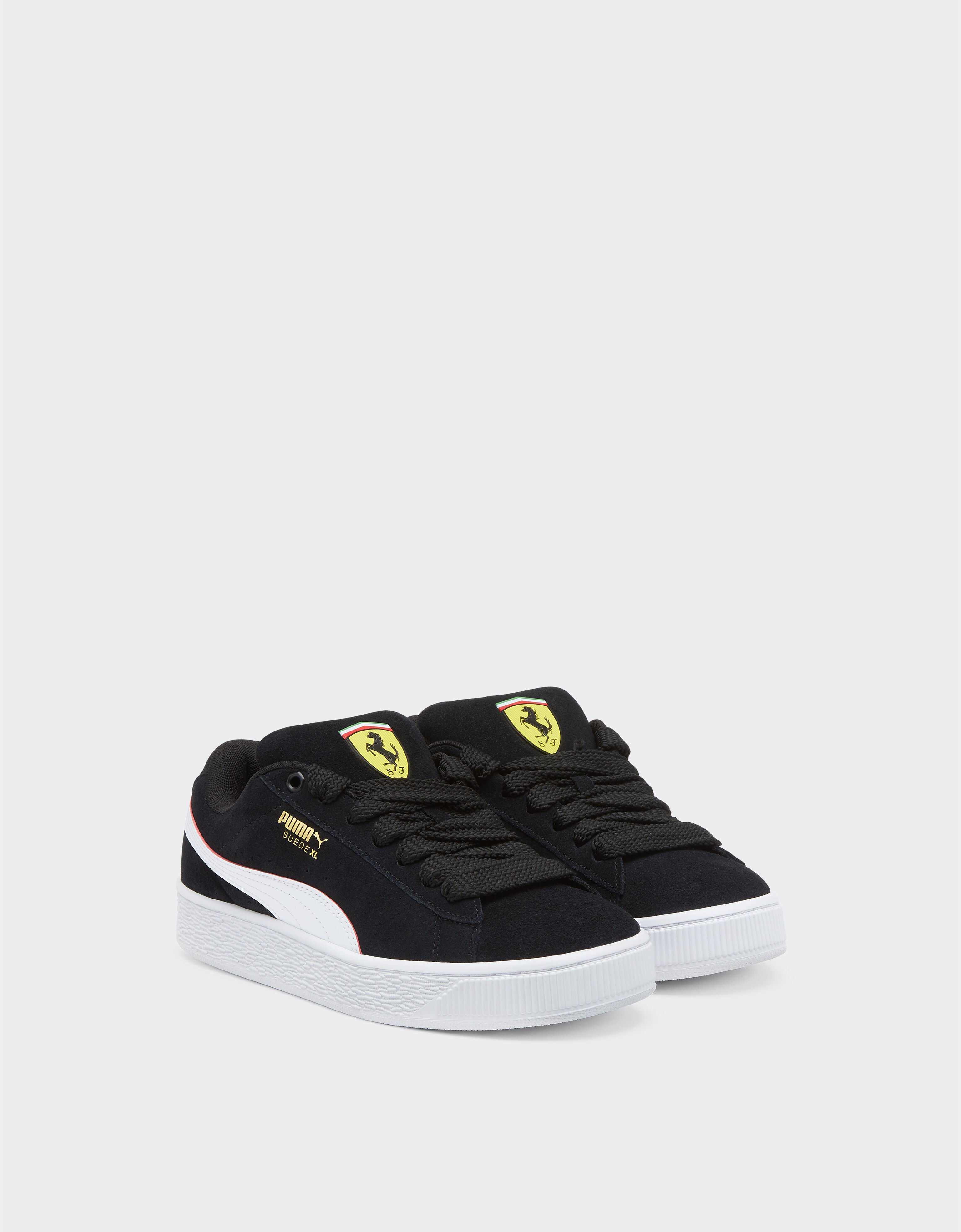 Ferrari Puma für Scuderia Ferrari Suede Schuhe Schwarz F1223f