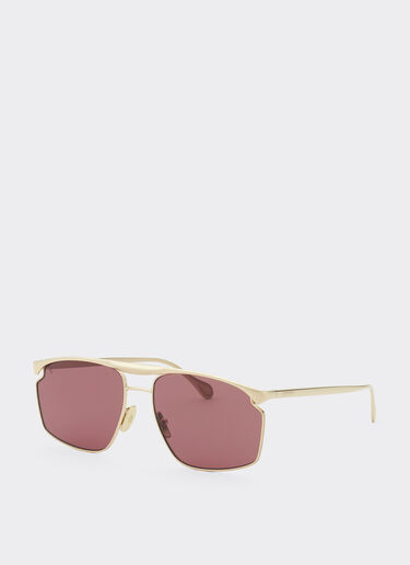 Ferrari Ferrari sunglasses in gold-tone metal with exclusive Contrast Pro™ lenses Gold F1537f