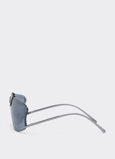 Ferrari Ferrari Sonnenbrille mit grauen, silberfarben verspiegelten Gläsern Silber F1004f