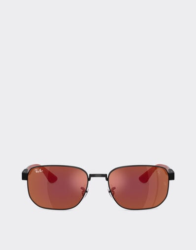 Ray-Ban for Scuderia Ferrari RB8329M in black metal with dark red mirrored brown lenses Ferrari Ray-Ban for Scuderia Ferrari RB8329M in black metal with dark red mirrored brown lenses Nero LA0JWf
