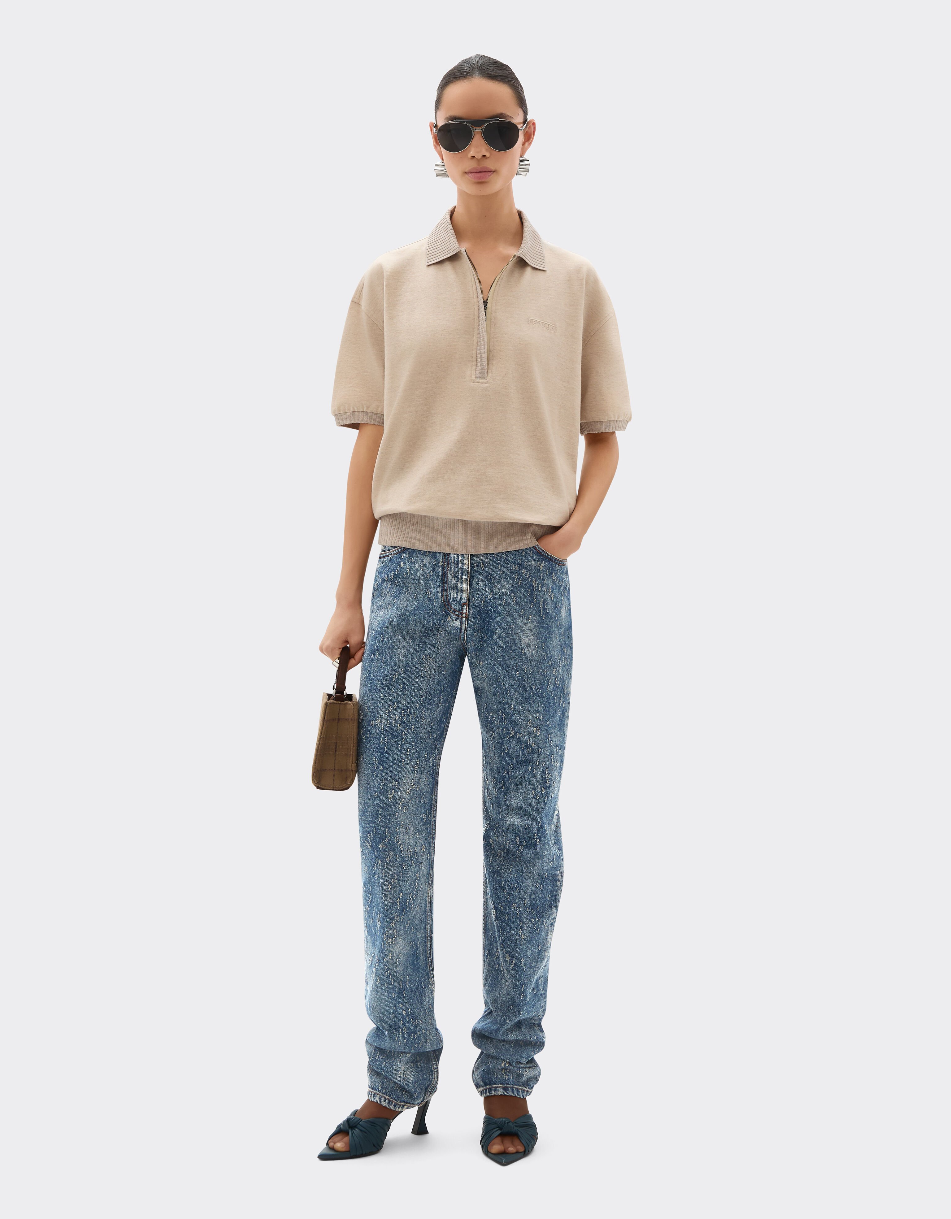 Ferrari Pantalon en denim aiguilleté et lavé Denim 22507f