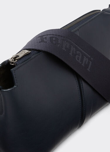 Ferrari Shoulder bag in tumbled leather Navy 22123f