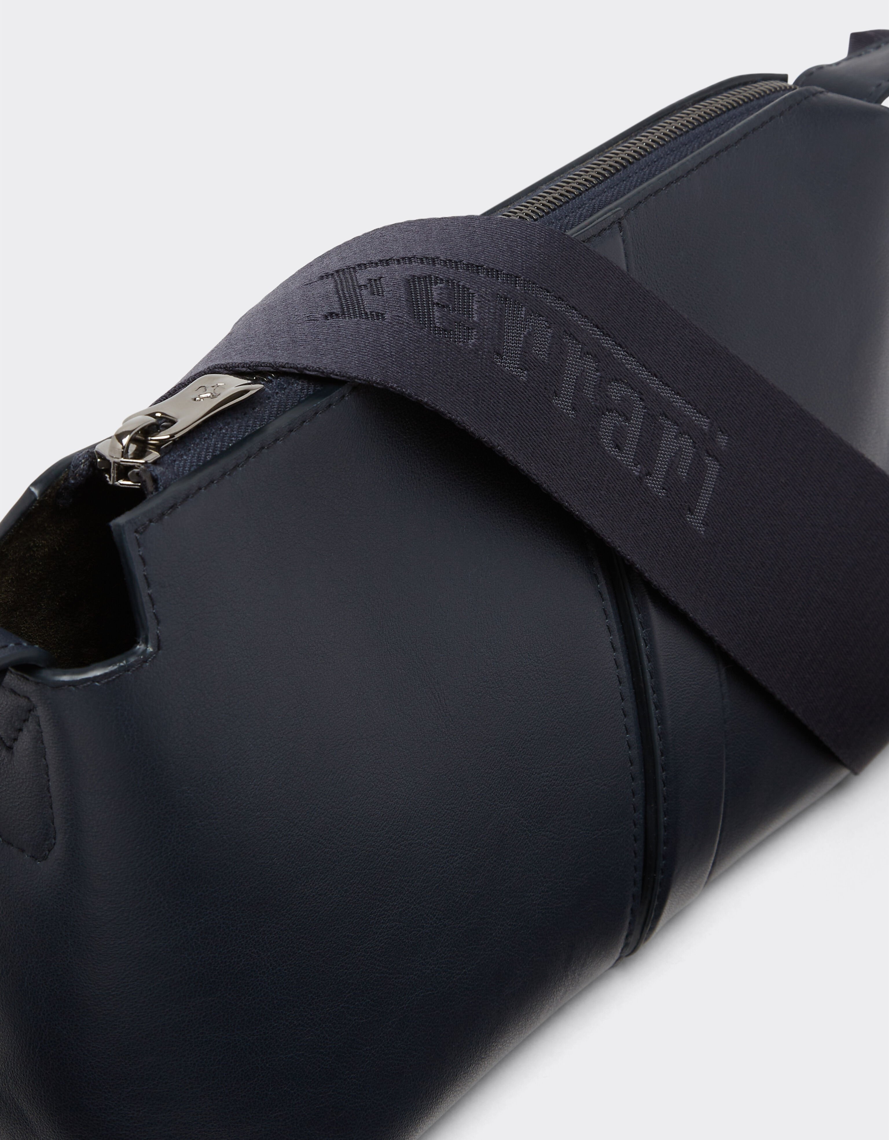 Ferrari Shoulder bag in tumbled leather Navy 22123f