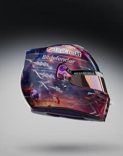 Ferrari Lewis Hamilton 1:1 Special Edition Helmet for the 2026 Austin Grand Prix Multicolor LS0OT3060EXT0001f