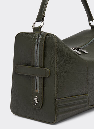 Ferrari Ferrari GT soft borsa a spalla mini in pelle martellata Verde Militare 21397f