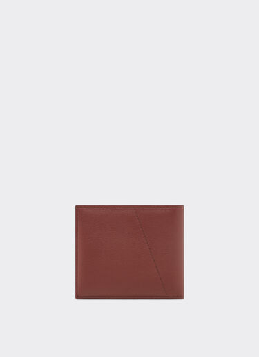 Leather wallet with diagonal stitching Ferrari Leather wallet with diagonal stitching Espresso 49219f
