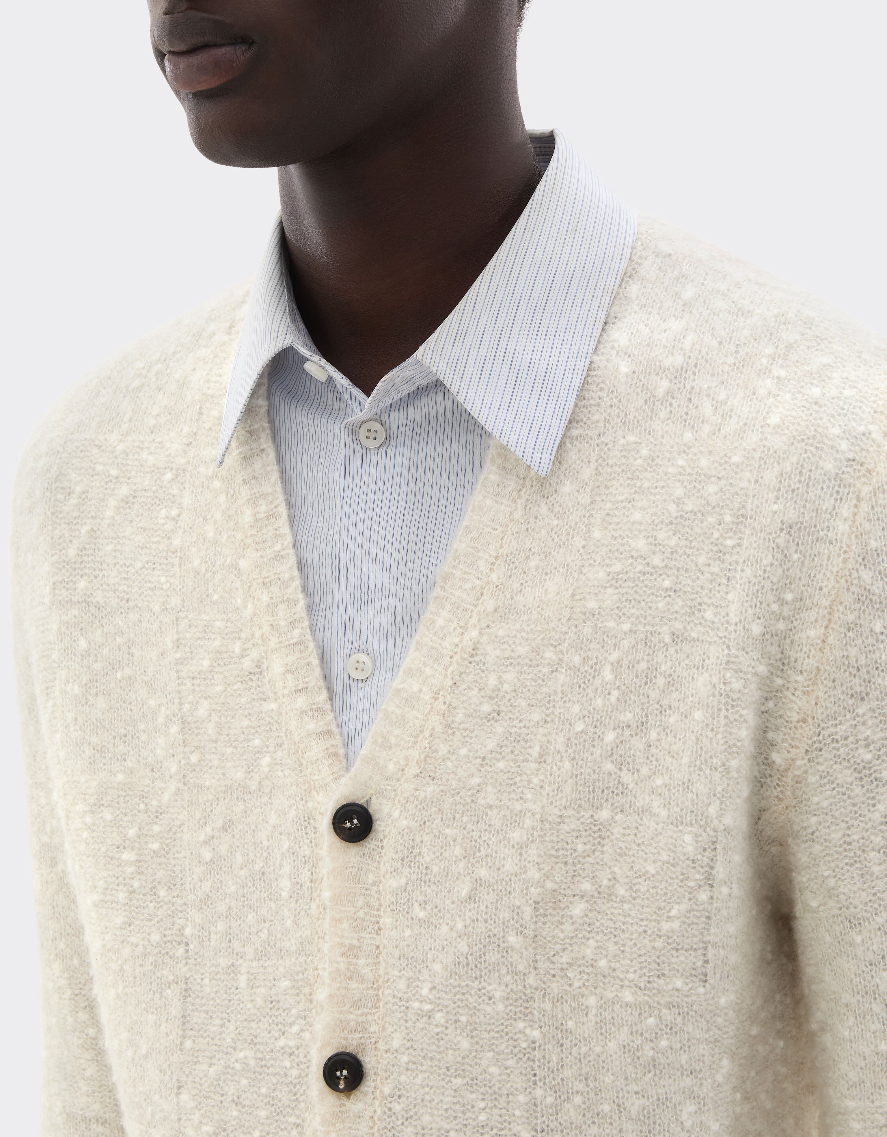 Ferrari Cashmere and silk cardigan Oat 49904f