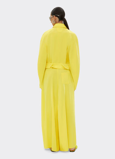 Ferrari Blouson bombardier en viscose brillante Giallo Modena 21876f