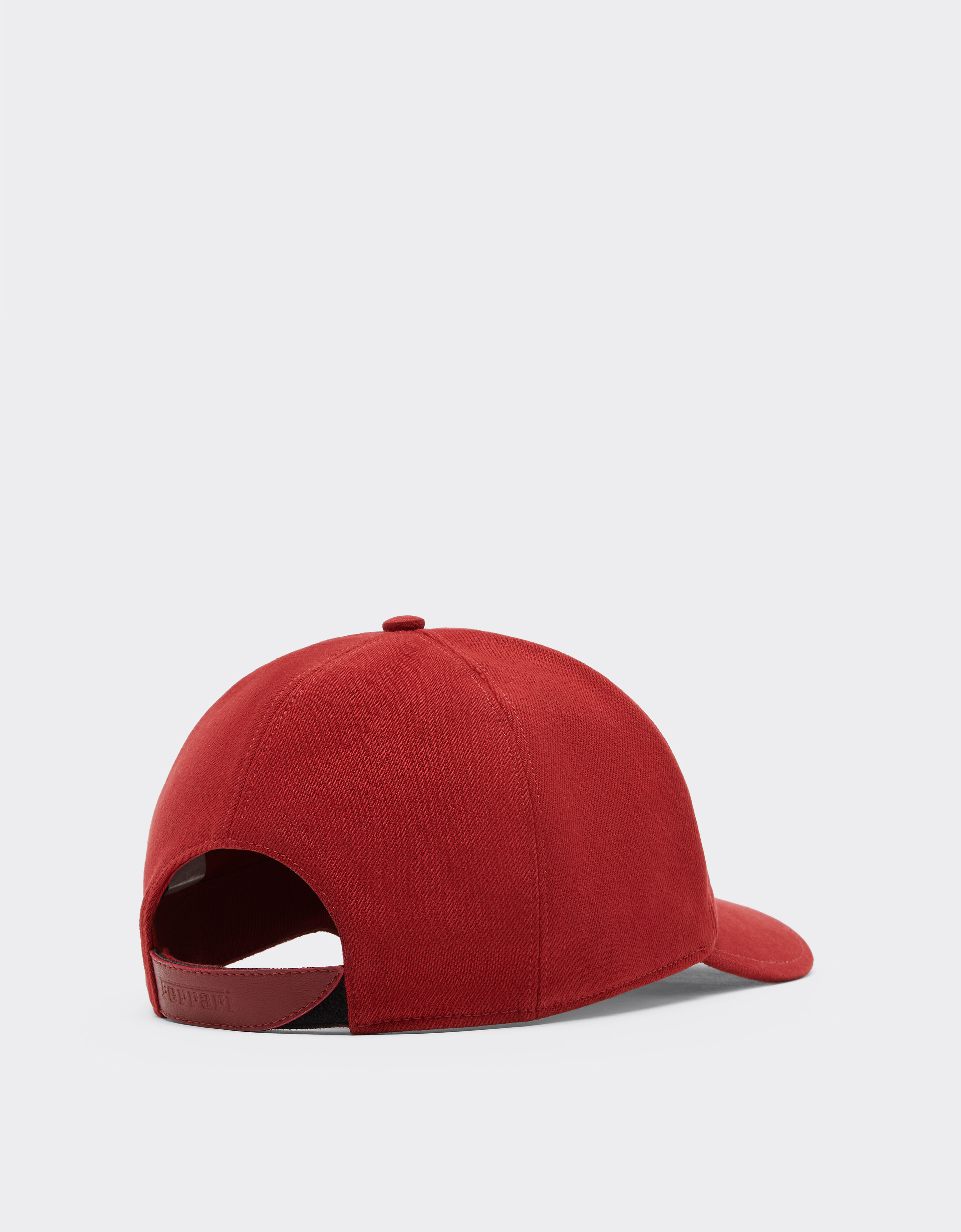 Ferrari Cotton baseball cap with Prancing Horse Maison Red 50248f