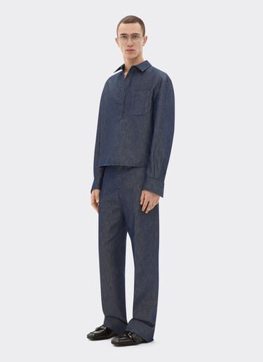 Shirt in denim effect tricotine Ferrari Shirt in denim effect tricotine Dark Denim 22439f