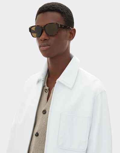 Ferrari Ferrari sunglasses in tortoiseshell yellow acetate with polarised brown lenses Yellow LA02Vf