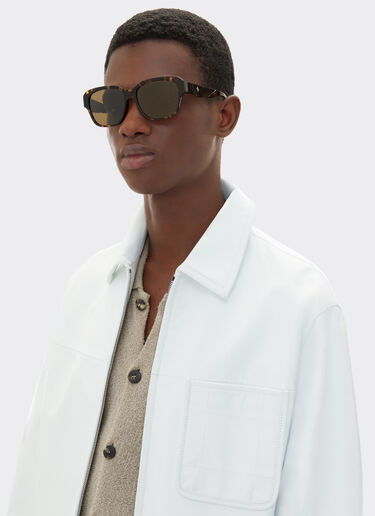 Ferrari Ferrari sunglasses in tortoiseshell yellow acetate with polarised brown lenses Yellow LA02Vf