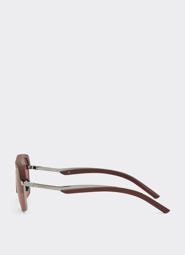 Ferrari sunglasses in shiny gunmetalmetal with brown lenses Ferrari Ferrari sunglasses in shiny gunmetalmetal with brown lenses Brown LA0ESf