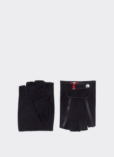 Gants de pilote Ferrari en daim sans doigts x Charles Leclerc Ferrari Gants de pilote Ferrari en daim sans doigts x Charles Leclerc Bleu marine 22294f