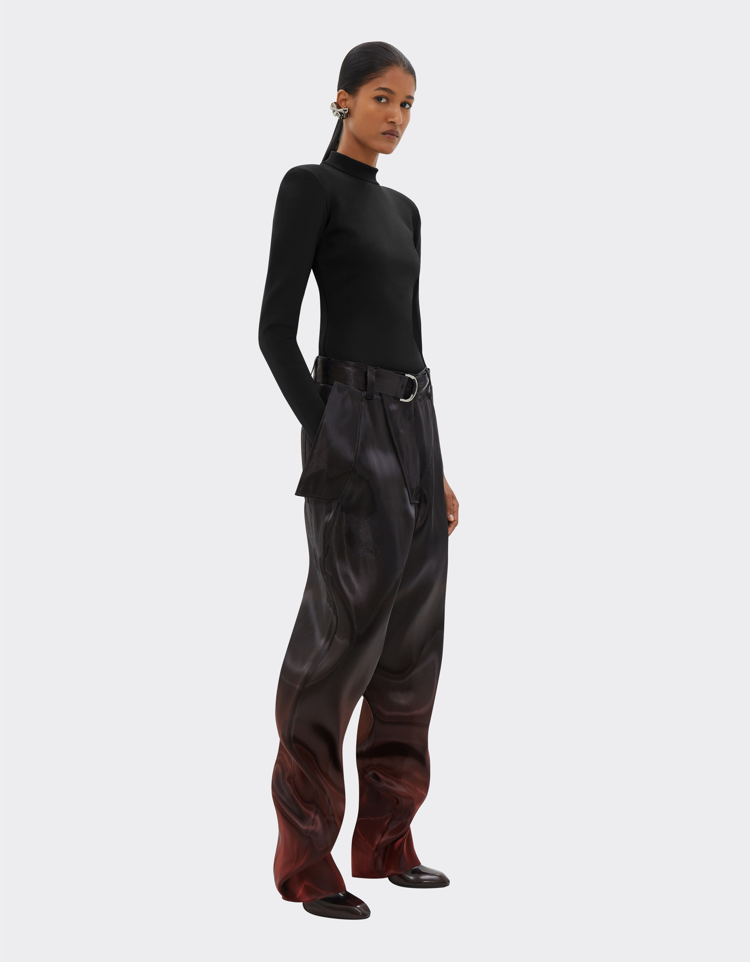 Silk cargo trousers on sale