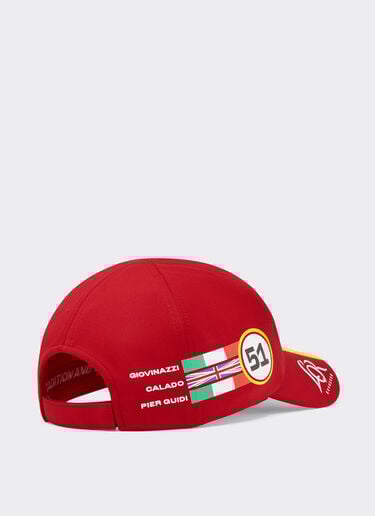 Baseball cap Ferrari Hypercar 51 Replica 2025 edizione speciale Ferrari Baseball cap Ferrari Hypercar 51 Replica 2025 edizione speciale Cherry LA06If