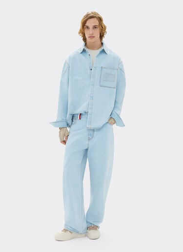 Camisa vaquera Ferrari x Charles Leclerc Ferrari Camisa vaquera Ferrari x Charles Leclerc Denim claro 22265f