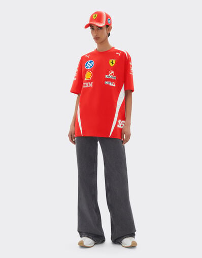 Ferrari Camiseta Leclerc Replica Drivers Authentic 2026 Puma para Scuderia Ferrari HP Rojo LA0H3f