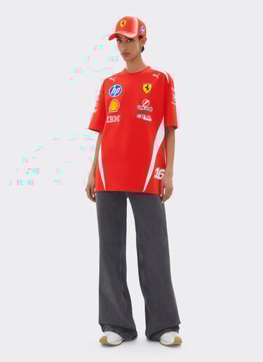 Ferrari Leclerc Replica Drivers Authentic 2026 Puma for Scuderia Ferrari HP T-shirt Red LA0H3f