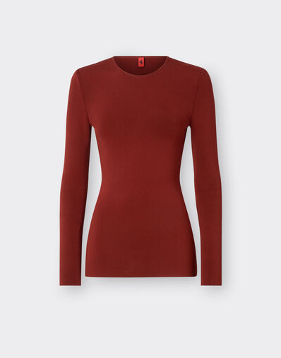 Ferrari Crew-neck jumper in technical yarn Hide 22156f