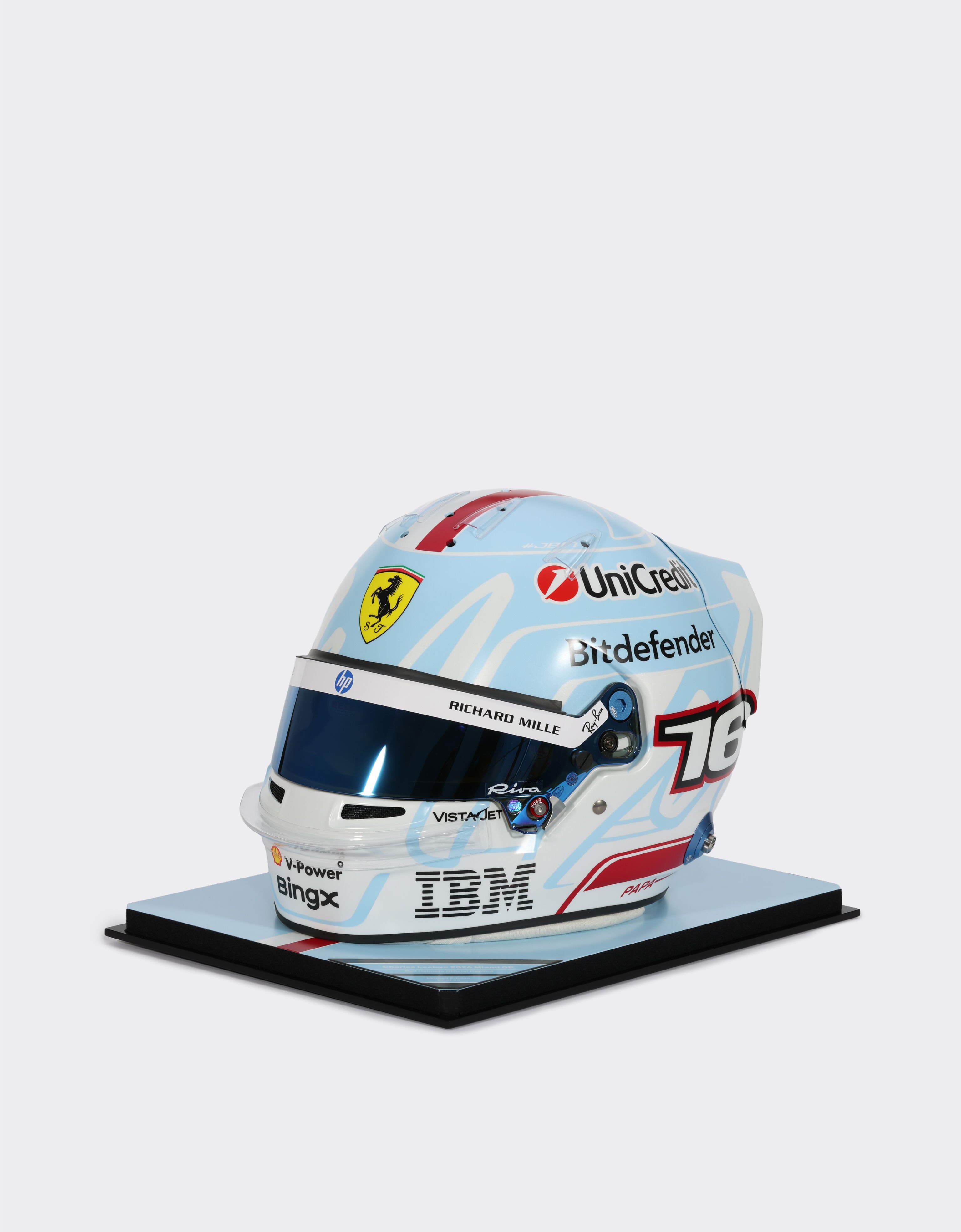 Ferrari Casco Charles Leclerc Miami Special Edition 2026 in scala 1:1 Multicolore LA0MJf