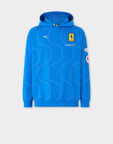 Ferrari Puma for Scuderia Ferrari HP 2025 Monza Limited Edition sweatshirt Blu Scozia LA0A3f
