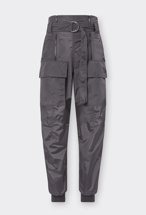 Ferrari Miami Collection cargo trousers in recycled nylon Dark Grey 21242f