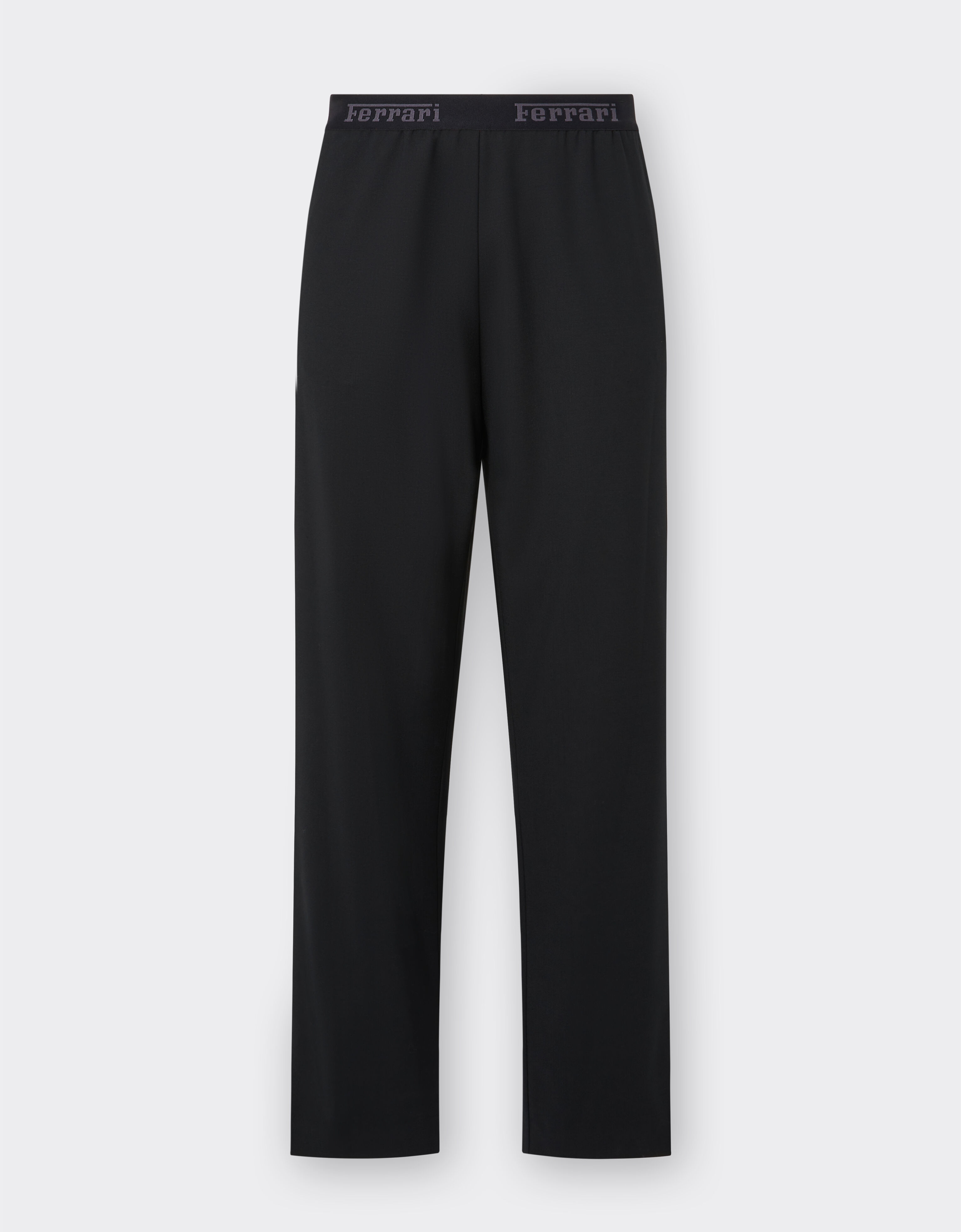 Ferrari Wide trousers in cool wool Negro 21172f