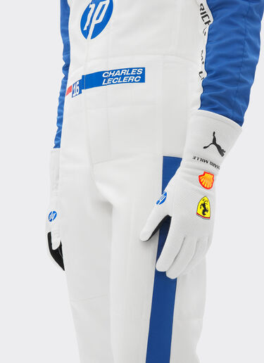 Ferrari Puma for Scuderia Ferrari Charles Leclerc racing gloves Optical White LA08Uf