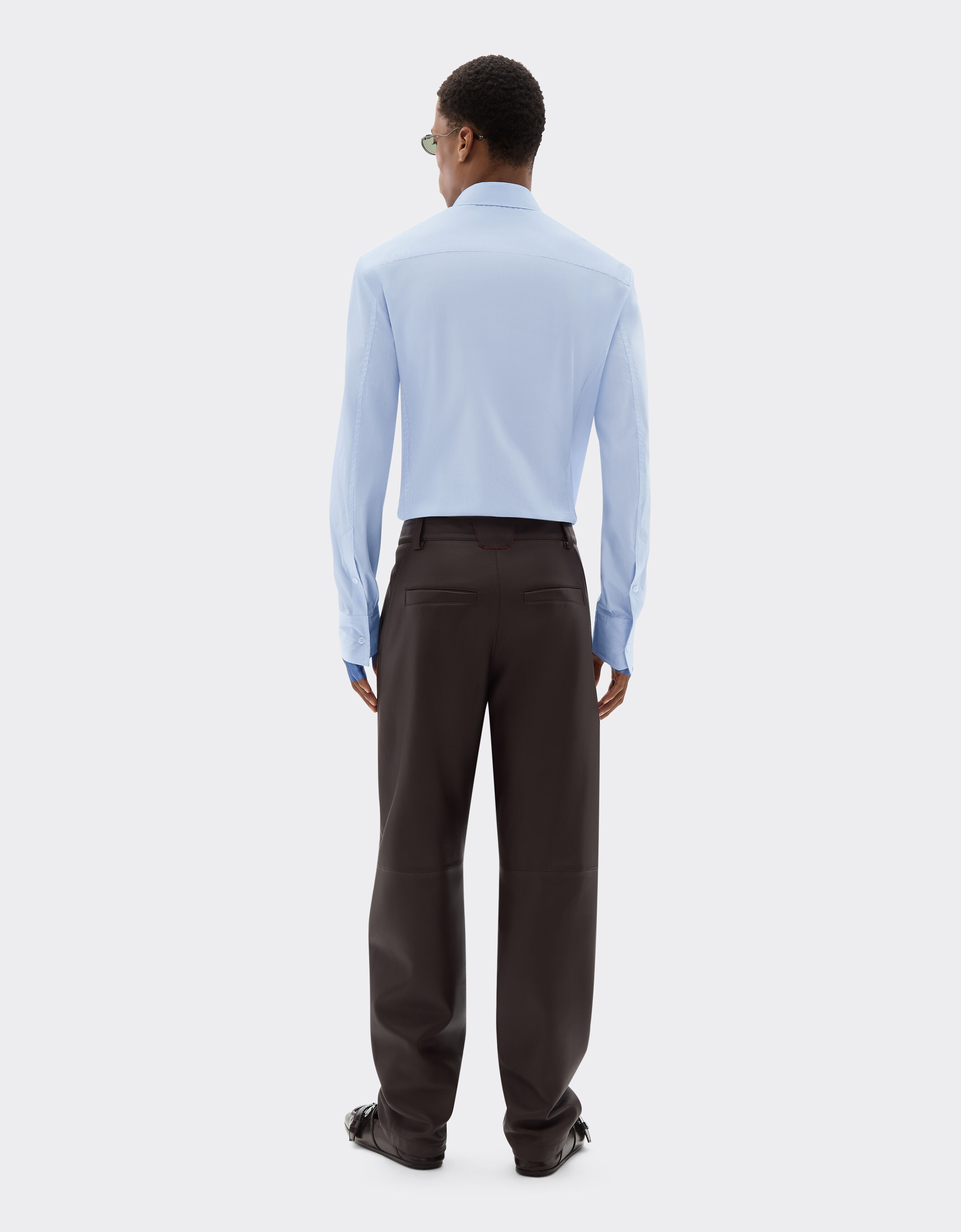 Ferrari Cotton shirt with micro-stripe Optical White 22617f