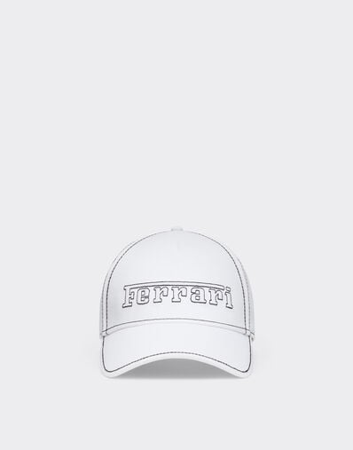 Ferrari Baseball cap with Ferrari logo Optical White 49116f
