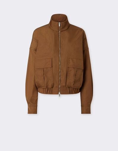Blouson in Gabardine Tecnico Riciclato Ferrari Blouson in Gabardine Tecnico Riciclato Caffè CWWOU0021WPA0005f