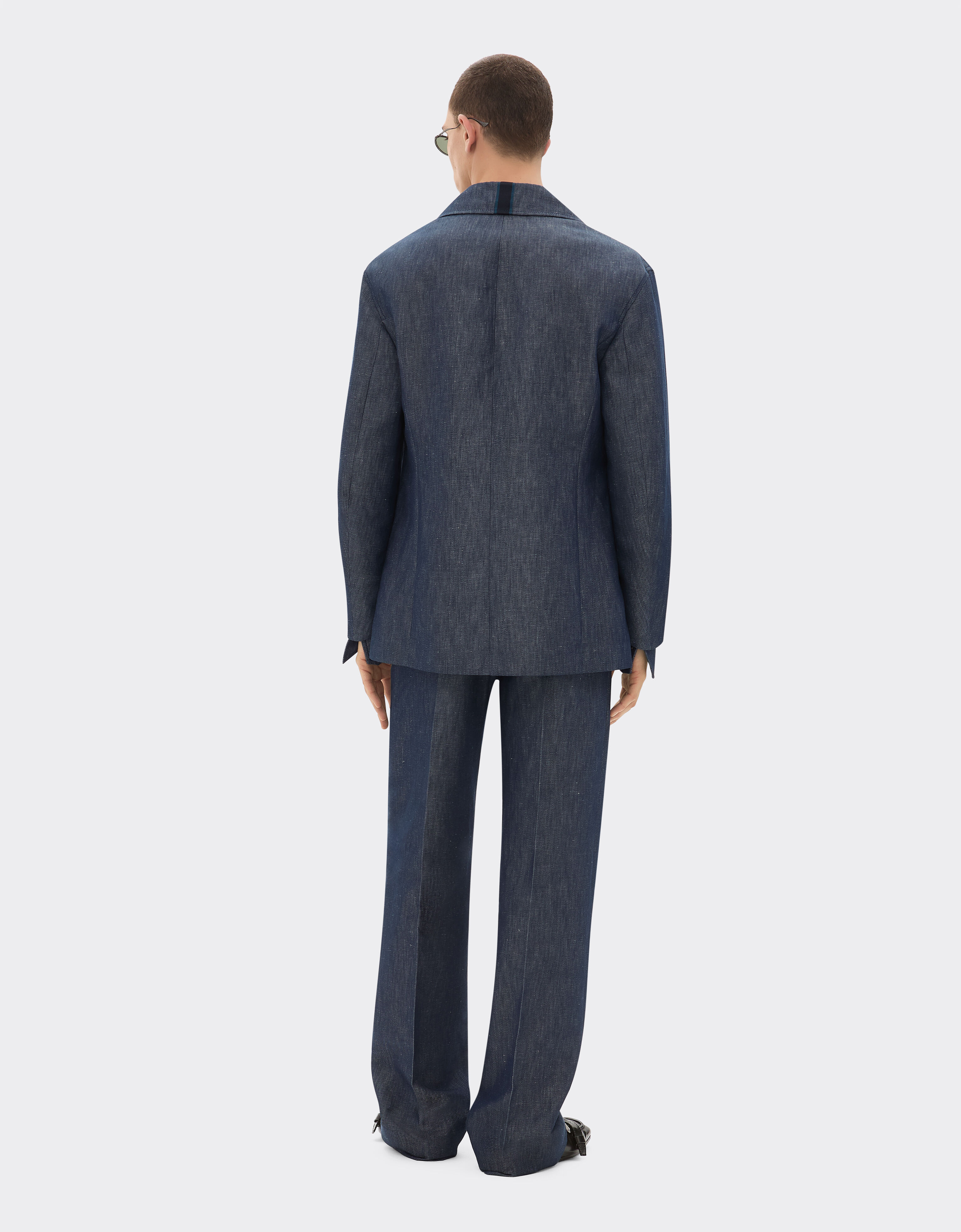 Ferrari Blazer in denim effect tricotine Dark Denim 22443f