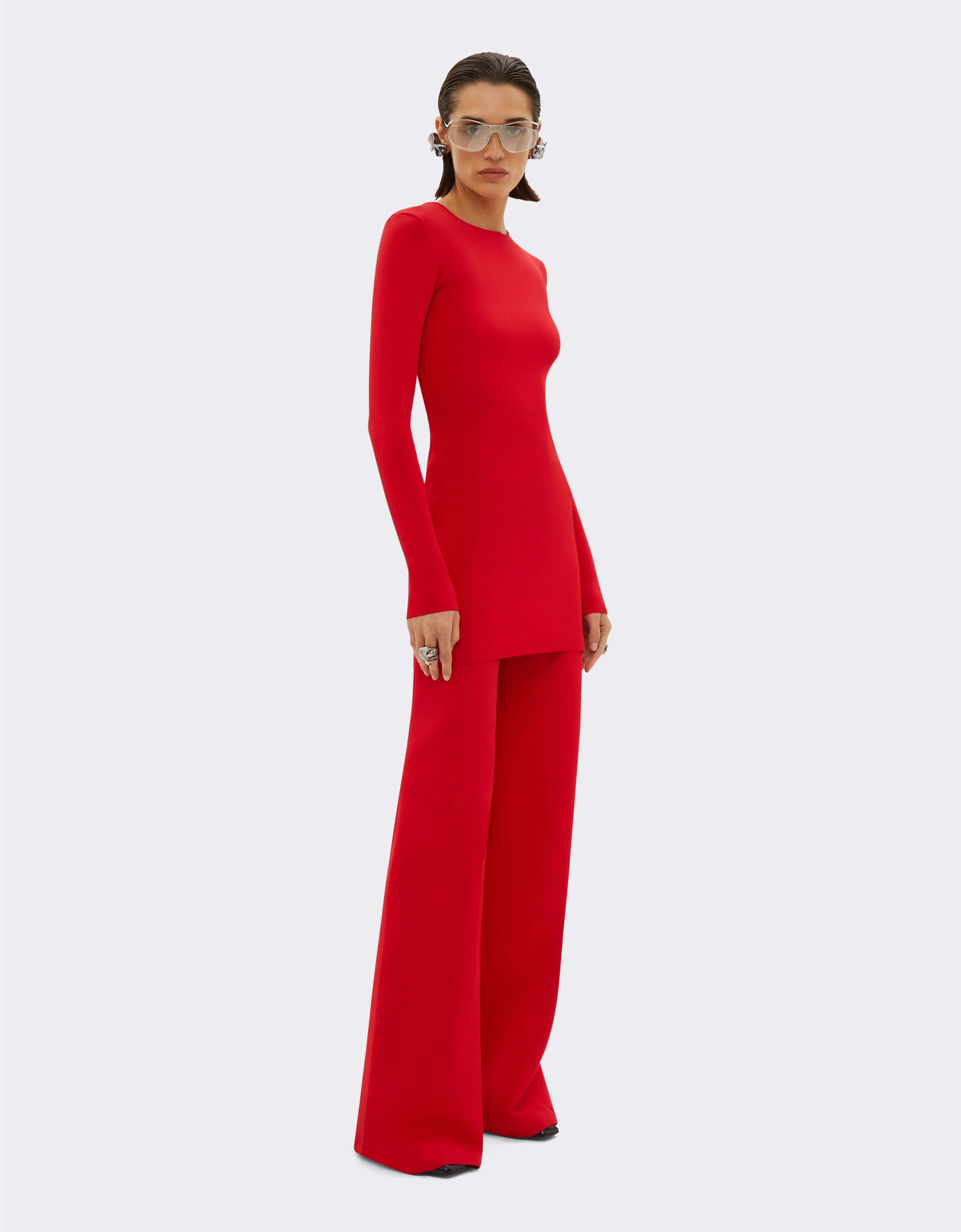 Knit trousers in Rosso Dino Ferrari®
