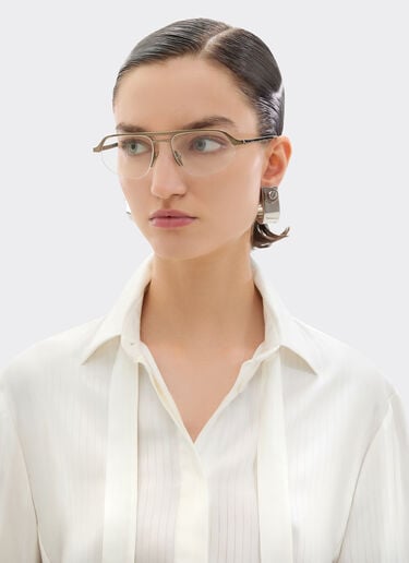 Ferrari Satin shirt with micro-stripe pattern Ivory 49930f