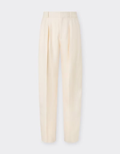 Pantalon en soie shantung Ferrari Pantalon en soie shantung Avorio 50898f