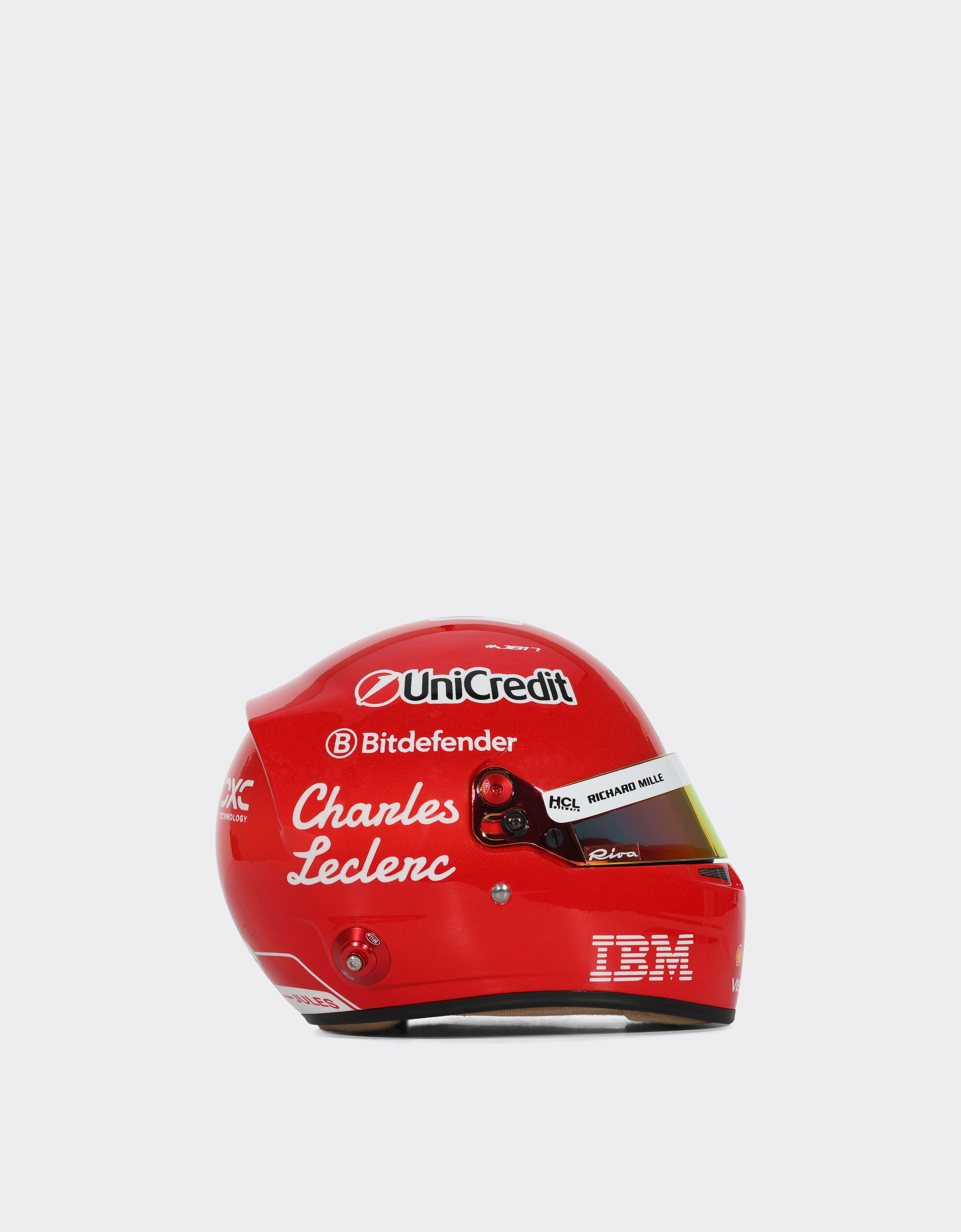 Ferrari Leclerc Monza mini helmet in 1:2 scale - 2025 Special Edition MULTICOLORE LA07Vf