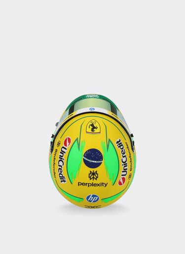 Ferrari Mini Helmet Hamilton Brazil Special Edition 2025 1:2 Scale Multicolore LA0DEf