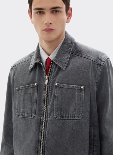 Dark marbled denim jacket Ferrari Dark marbled denim jacket Granite Gray 49942f