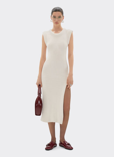 Ferrari Sleeveless knit dress Chalk 22525f