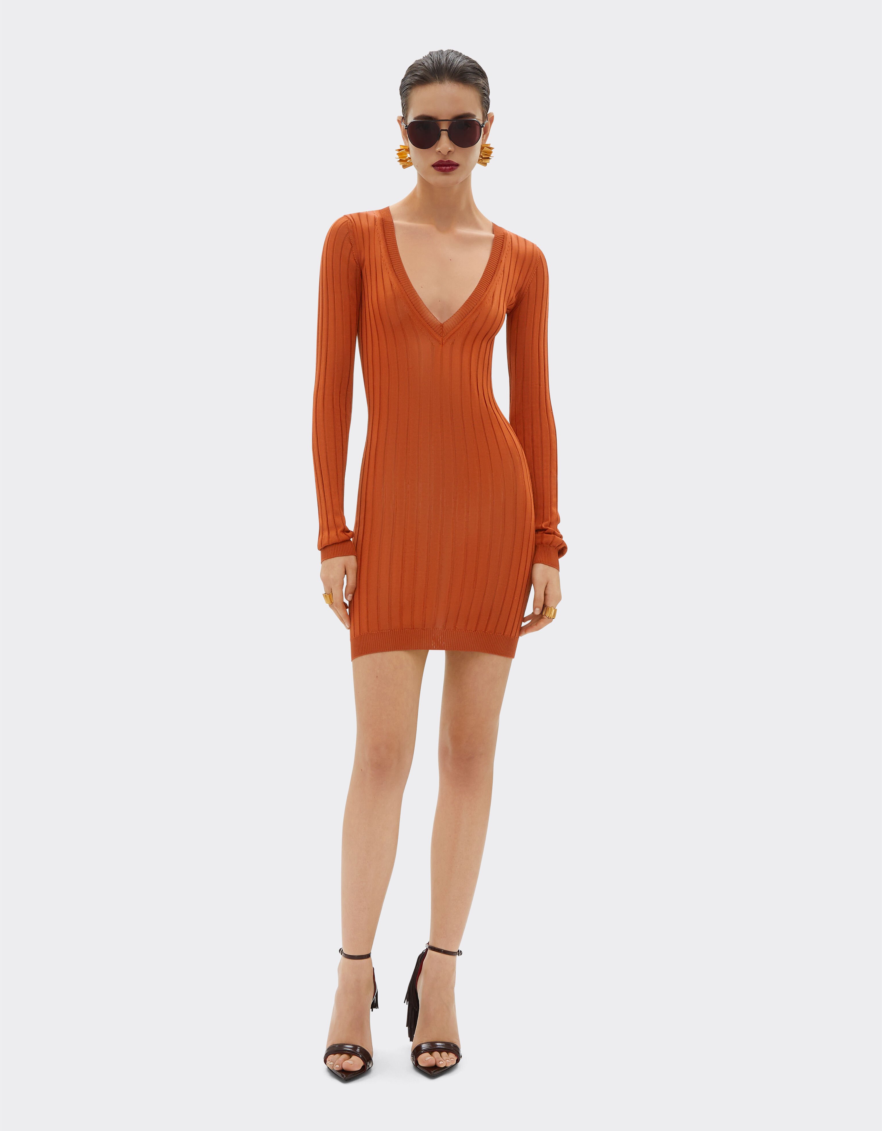 Ferrari Mini robe en maille de soie Cuir 22163f
